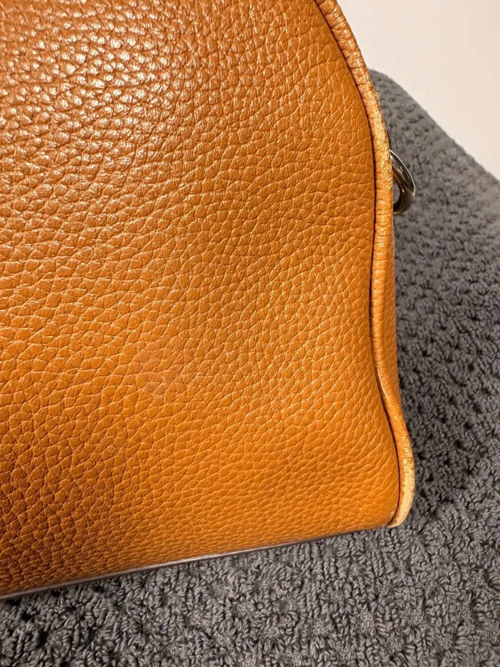 Kate Spade | Pebbled Leather Dome Crossbody Bag | Tan | Double Zip | Medium - Picture 13 of 14